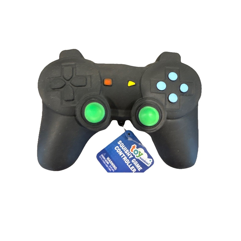 Toymendous NEW SQUISHY GAME CONTROLLER STRESS TOY FUN FIDGET COLLECTIBLE Black
